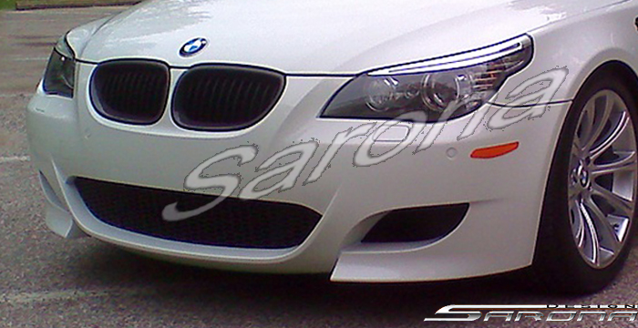 Custom BMW 5 Series Front Bumper  Sedan (2004 - 2008) - $590.00 (Part #BM-009-FB)
